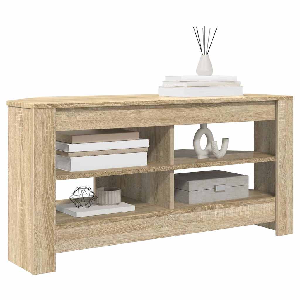 vidaXL ΓωνιακήΒάσηΤηλεόρασης 102 x 40,5 x 45 εκ Δρύς Sonoma