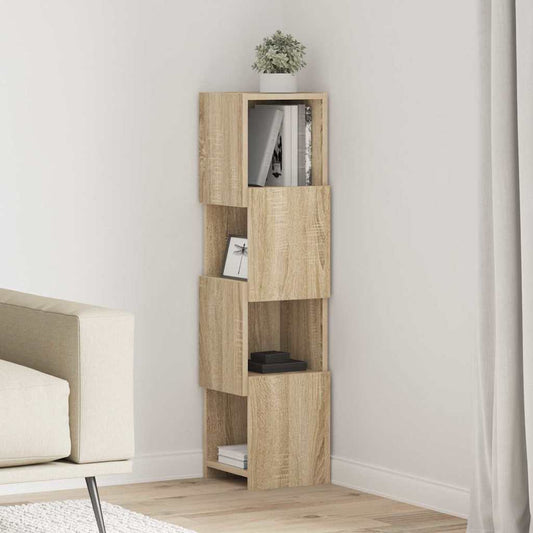 vidaXL Γωνιακό Ντουλάπι Δρύς Sonoma 25,5x25x102εκ Επεξεργασμένο ξύλο