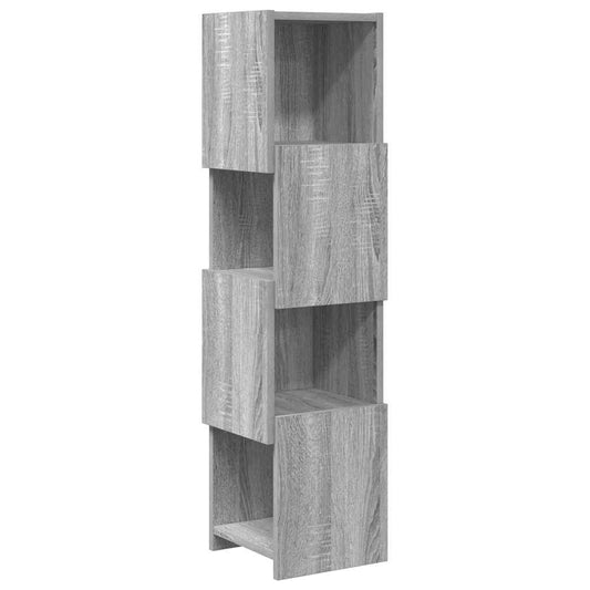 vidaXL Γωνιακό Ντουλάπι Γκρίζο Σονομα 25,5x25x102εκ Επεξεργασμένο ξύλο