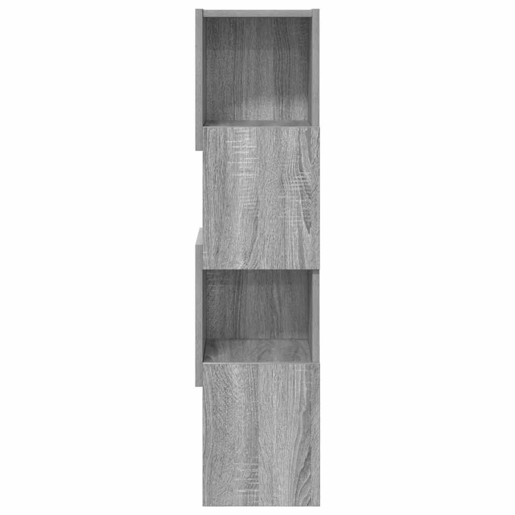 vidaXL Γωνιακό Ντουλάπι Γκρίζο Σονομα 25,5x25x102εκ Επεξεργασμένο ξύλο