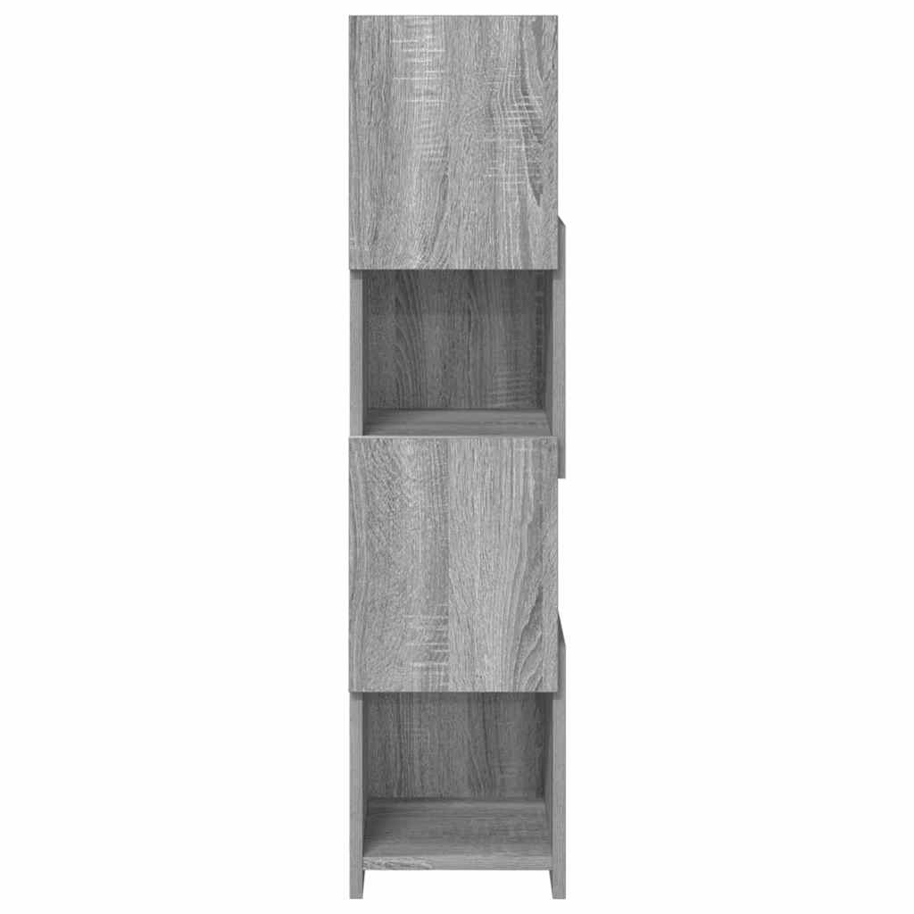 vidaXL Γωνιακό Ντουλάπι Γκρίζο Σονομα 25,5x25x102εκ Επεξεργασμένο ξύλο