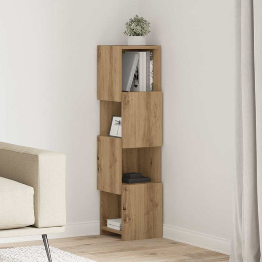 vidaXL Γωνιακό Ντουλάπι Artisan Oak 25,5x25x102εκ Επεξεργασμένο ξύλο