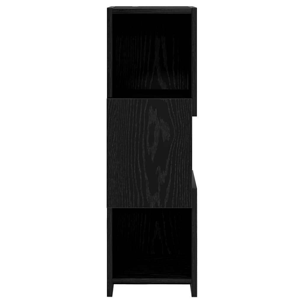 vidaXL Γωνιακό Ντουλάπι Μαύρη Οξυά 25,5x25x80εκ Επεξεργασμένο ξύλο