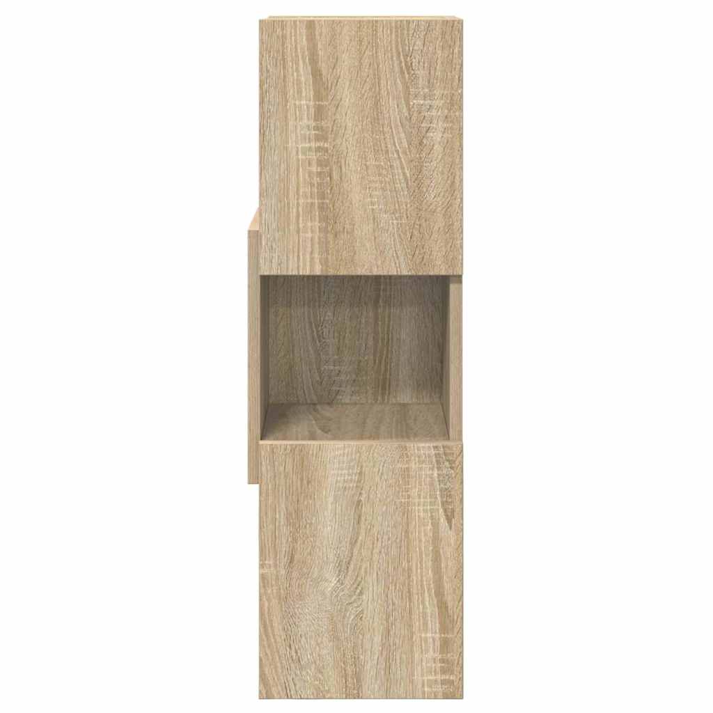 vidaXL Γωνιακό Ντουλάπι Δρύς Sonoma 25,5x25x80εκ Επεξεργασμένο ξύλο