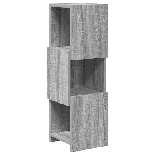vidaXL Γωνιακό Ντουλάπι Γκρίζο Σονομα 25,5x25x80εκ Επεξεργασμένο ξύλο