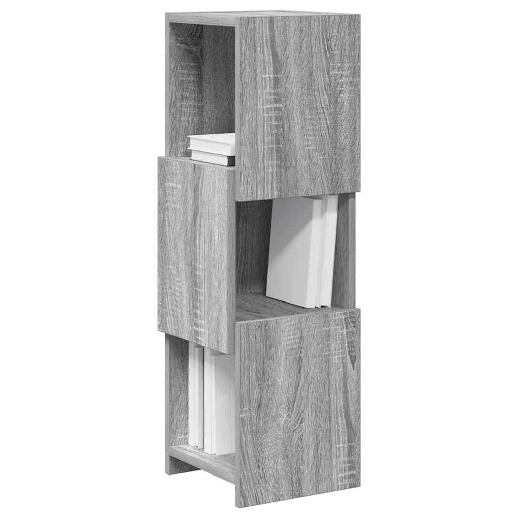 vidaXL Γωνιακό Ντουλάπι Γκρίζο Σονομα 25,5x25x80εκ Επεξεργασμένο ξύλο