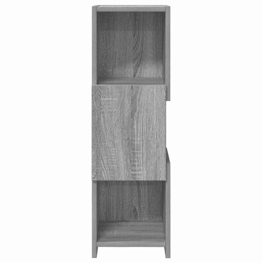 vidaXL Γωνιακό Ντουλάπι Γκρίζο Σονομα 25,5x25x80εκ Επεξεργασμένο ξύλο