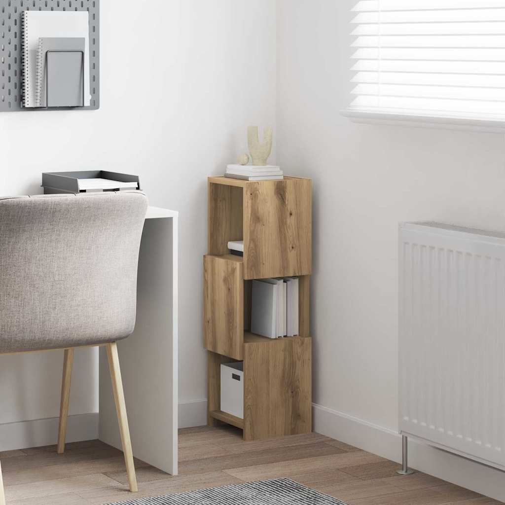 vidaXL Γωνιακό Ντουλάπι Artisan Oak 25,5x25x80εκ Επεξεργασμένο ξύλο