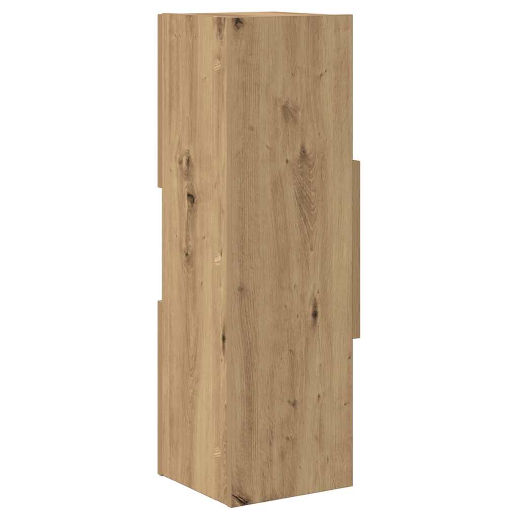vidaXL Γωνιακό Ντουλάπι Artisan Oak 25,5x25x80εκ Επεξεργασμένο ξύλο
