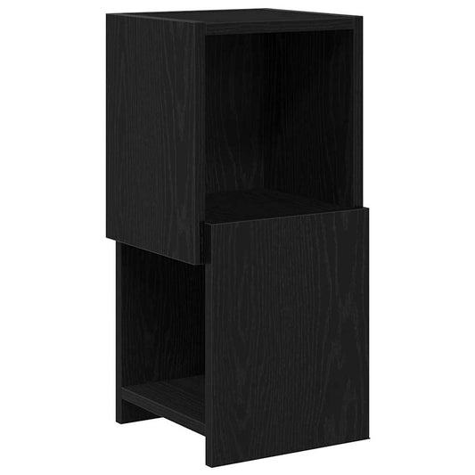 vidaXL Γωνιακό Ντουλάπι Μαύρη Οξυά 25,5x25x55εκ Επεξεργασμένο ξύλο
