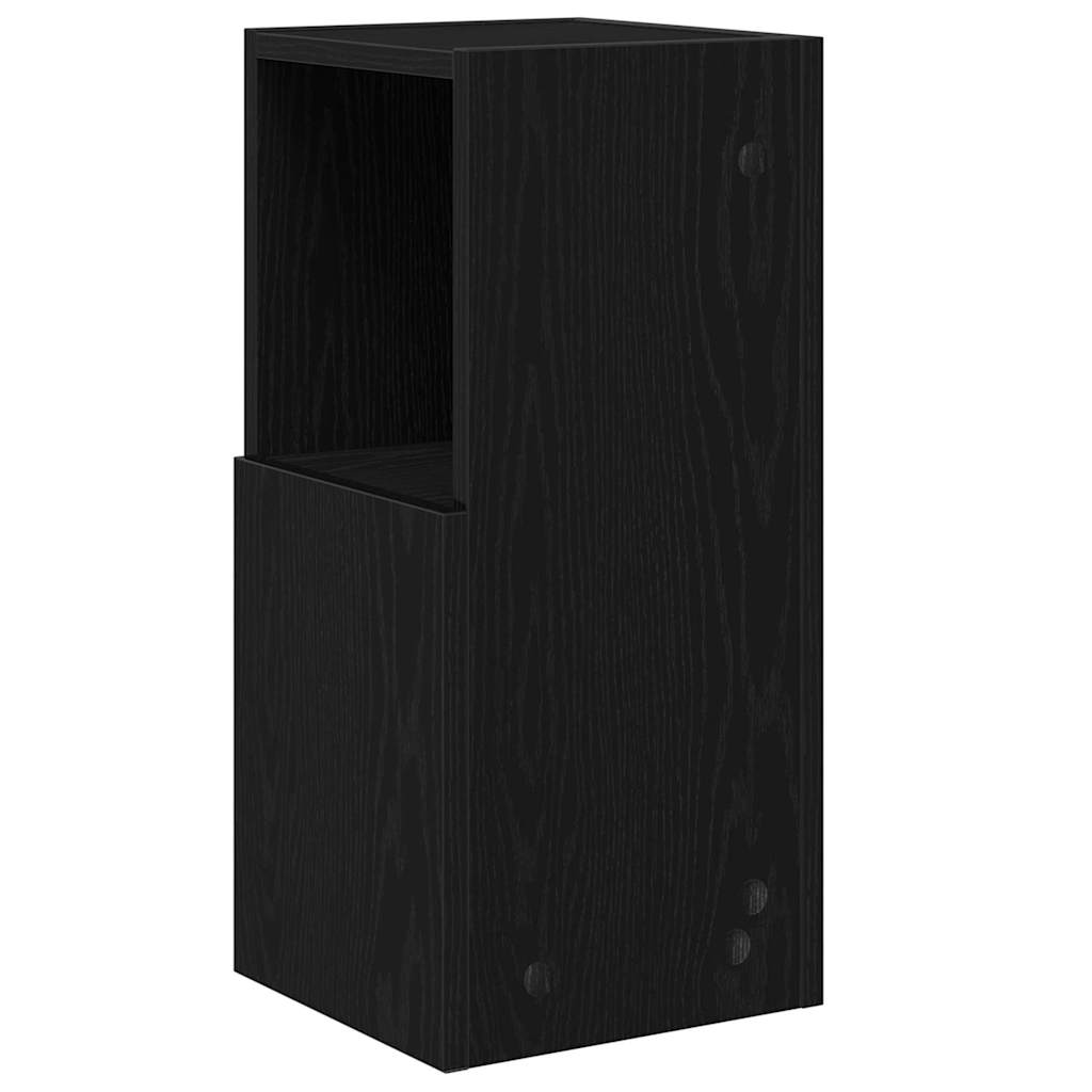 vidaXL Γωνιακό Ντουλάπι Μαύρη Οξυά 25,5x25x55εκ Επεξεργασμένο ξύλο