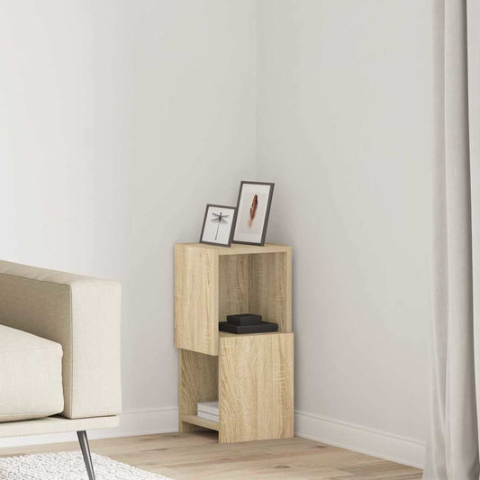vidaXL Γωνιακό Ντουλάπι Δρύς Sonoma 25,5x25x55εκ Επεξεργασμένο ξύλο