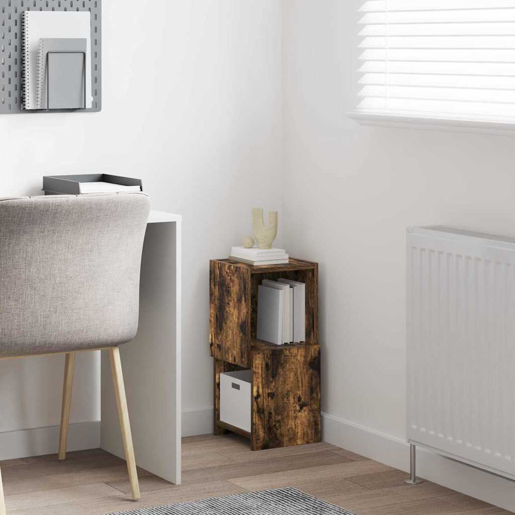 vidaXL Γωνιακό Ντουλάπι Καπνιστό Δρύς 25,5x25x55εκ Επεξεργασμένο ξύλο