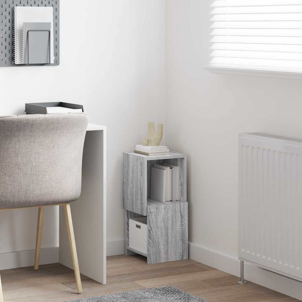 vidaXL Γωνιακό Ντουλάπι Γκρίζο Σονομα 25,5x25x55εκ Επεξεργασμένο ξύλο