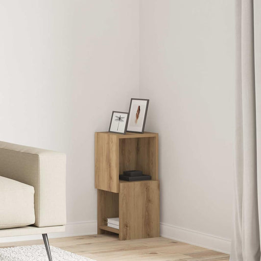vidaXL Γωνιακό Ντουλάπι Artisan Oak 25,5x25x55εκ Επεξεργασμένο ξύλο