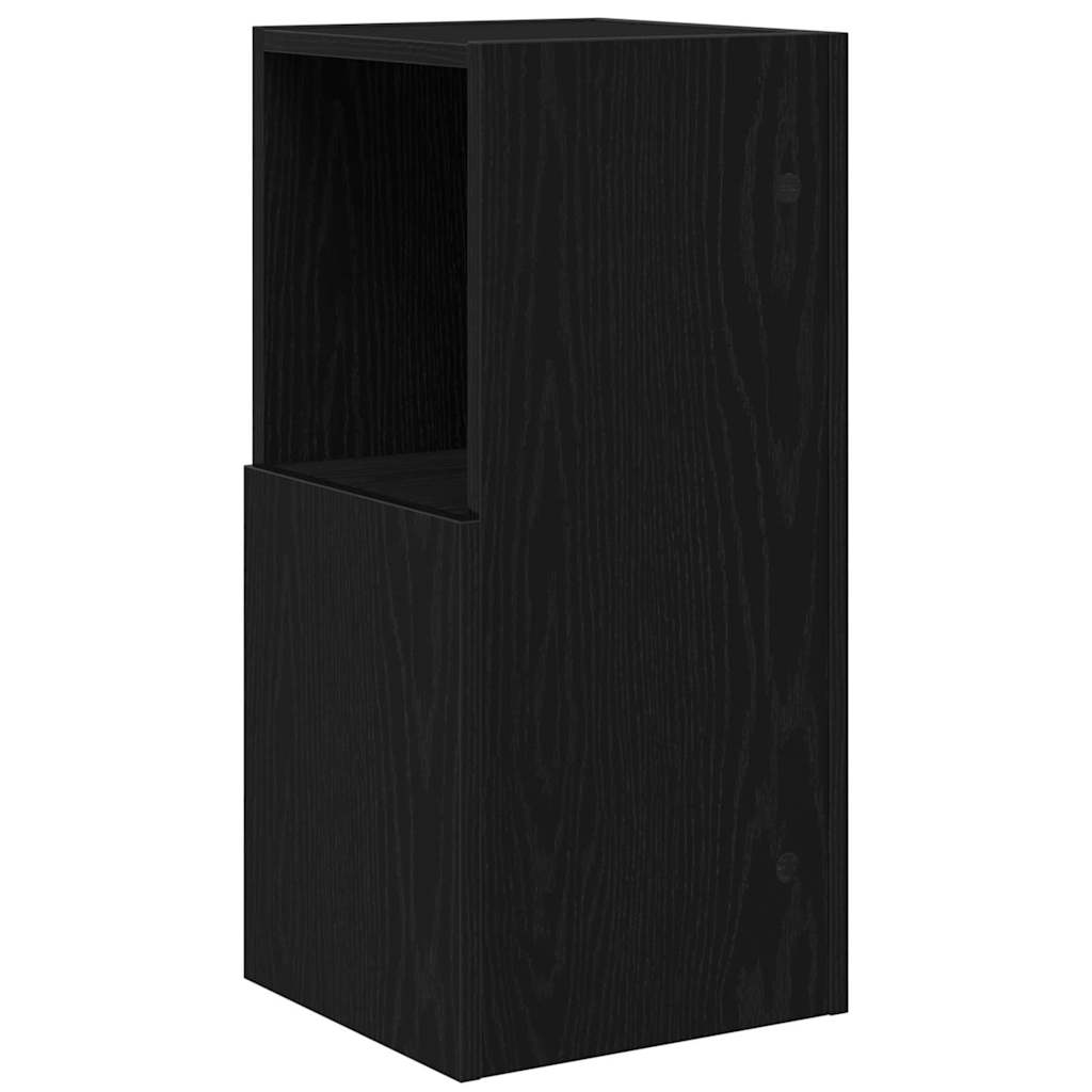vidaXL Γωνιακό Ντουλάπι Μαύρη Οξυά 30,5x30x65εκ Επεξεργασμένο ξύλο