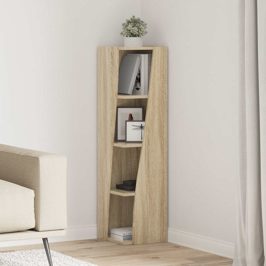 vidaXL Γωνιακό Ντουλάπι Δρύς Sonoma 27,5x27x102εκ Επεξεργασμένο ξύλο