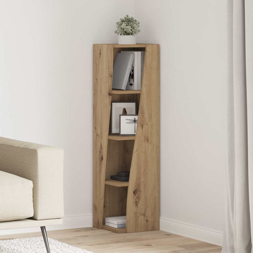 vidaXL Γωνιακό Ντουλάπι Artisan Oak 27,5x27x102εκ Επεξεργασμένο ξύλο