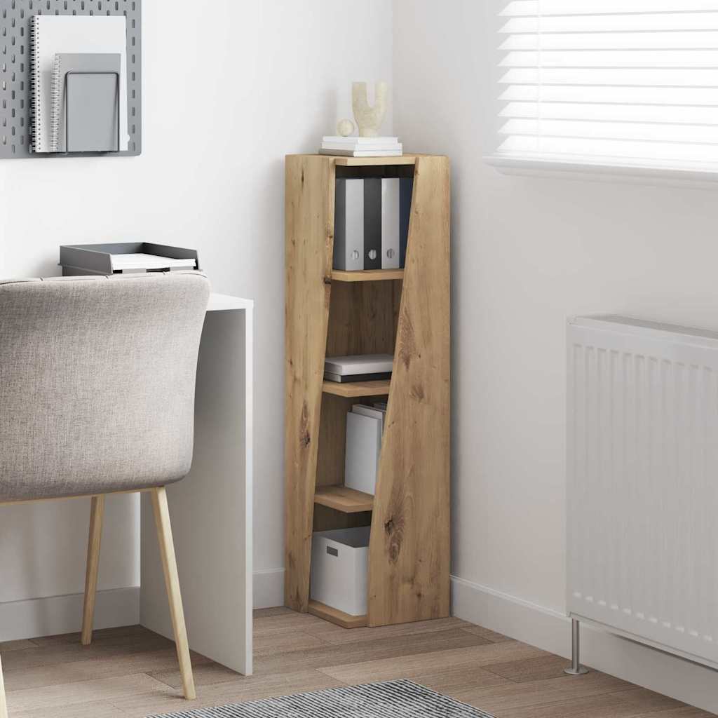 vidaXL Γωνιακό Ντουλάπι Artisan Oak 27,5x27x102εκ Επεξεργασμένο ξύλο