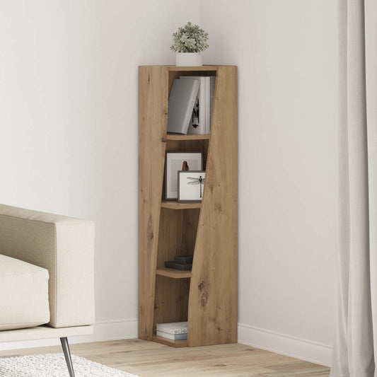 vidaXL Γωνιακό Ντουλάπι Artisan Oak 27,5x27x102εκ Επεξεργασμένο ξύλο