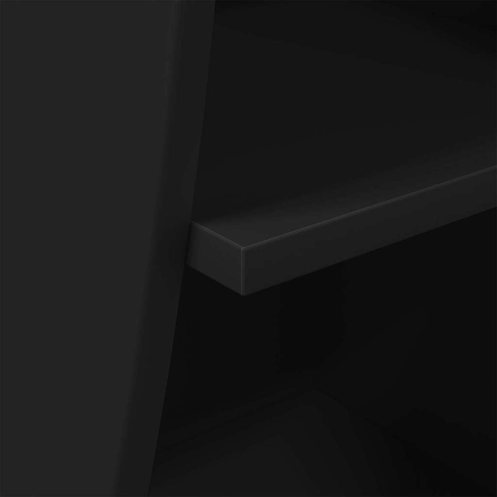 vidaXL Γωνιακό Ντουλάπι Μαύρο 32x32x102εκ Επεξεργασμένο ξύλο