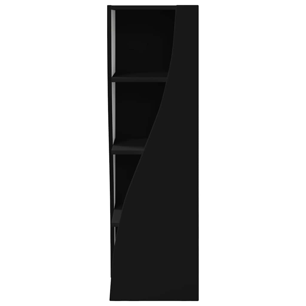 vidaXL Γωνιακό Ντουλάπι Μαύρο 32x32x102εκ Επεξεργασμένο ξύλο