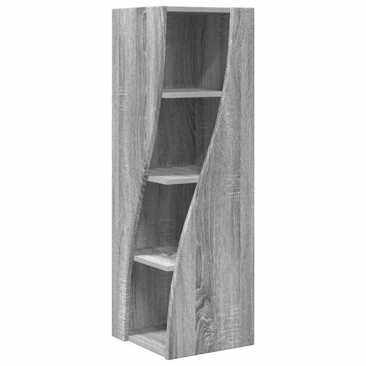 vidaXL Γωνιακό Ντουλάπι Γκρίζο Σονομα 32x32x102εκ Επεξεργασμένο ξύλο