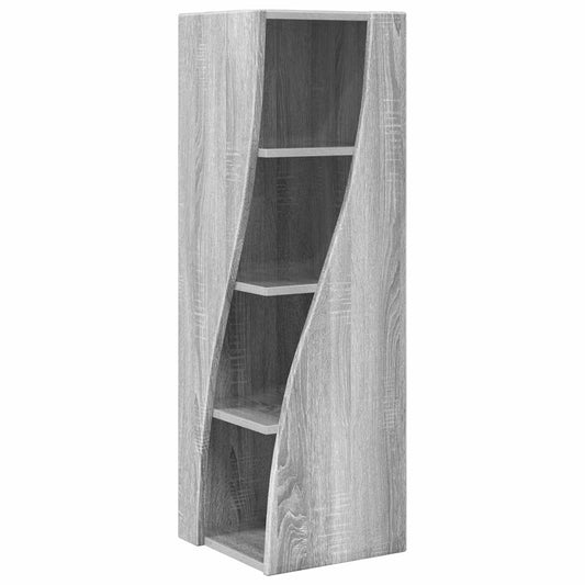 vidaXL Γωνιακό Ντουλάπι Γκρίζο Σονομα 32x32x102εκ Επεξεργασμένο ξύλο