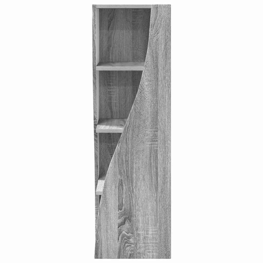 vidaXL Γωνιακό Ντουλάπι Γκρίζο Σονομα 32x32x102εκ Επεξεργασμένο ξύλο