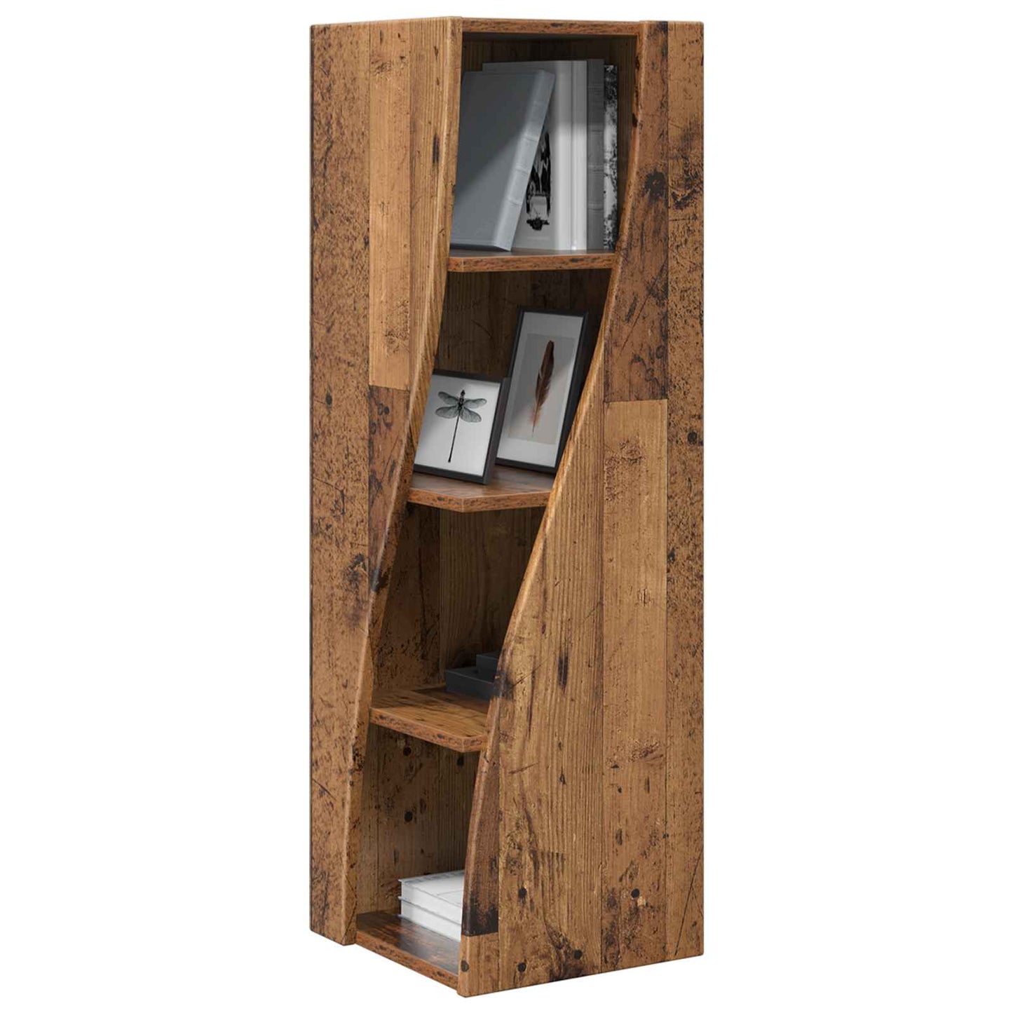 vidaXL Γωνιακό Ντουλάπι 32x32x102εκ Επεξεργασμένο Ξύλο Παλιό ξύλο
