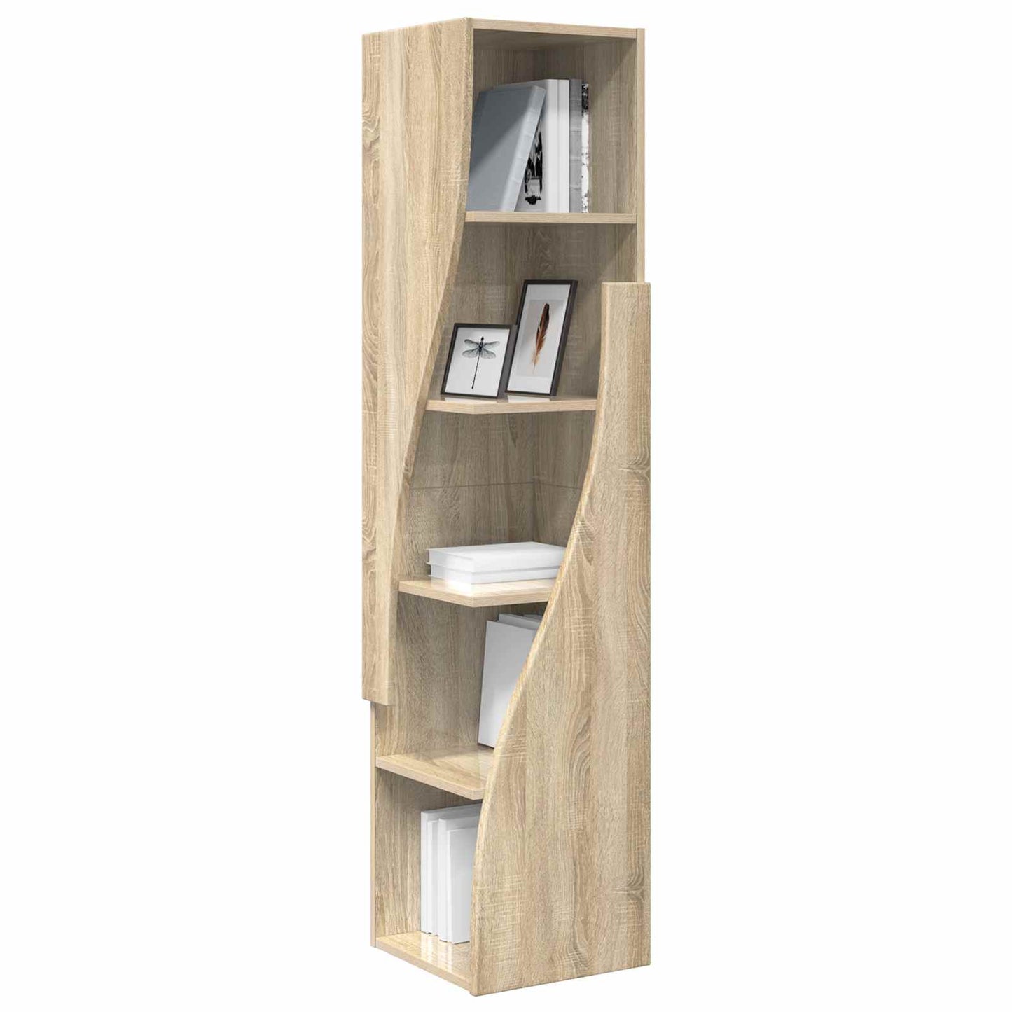 vidaXL Γωνιακό Ντουλάπι 32x32x140εκ Επεξεργασμένο Ξύλο Δρύς Sonoma