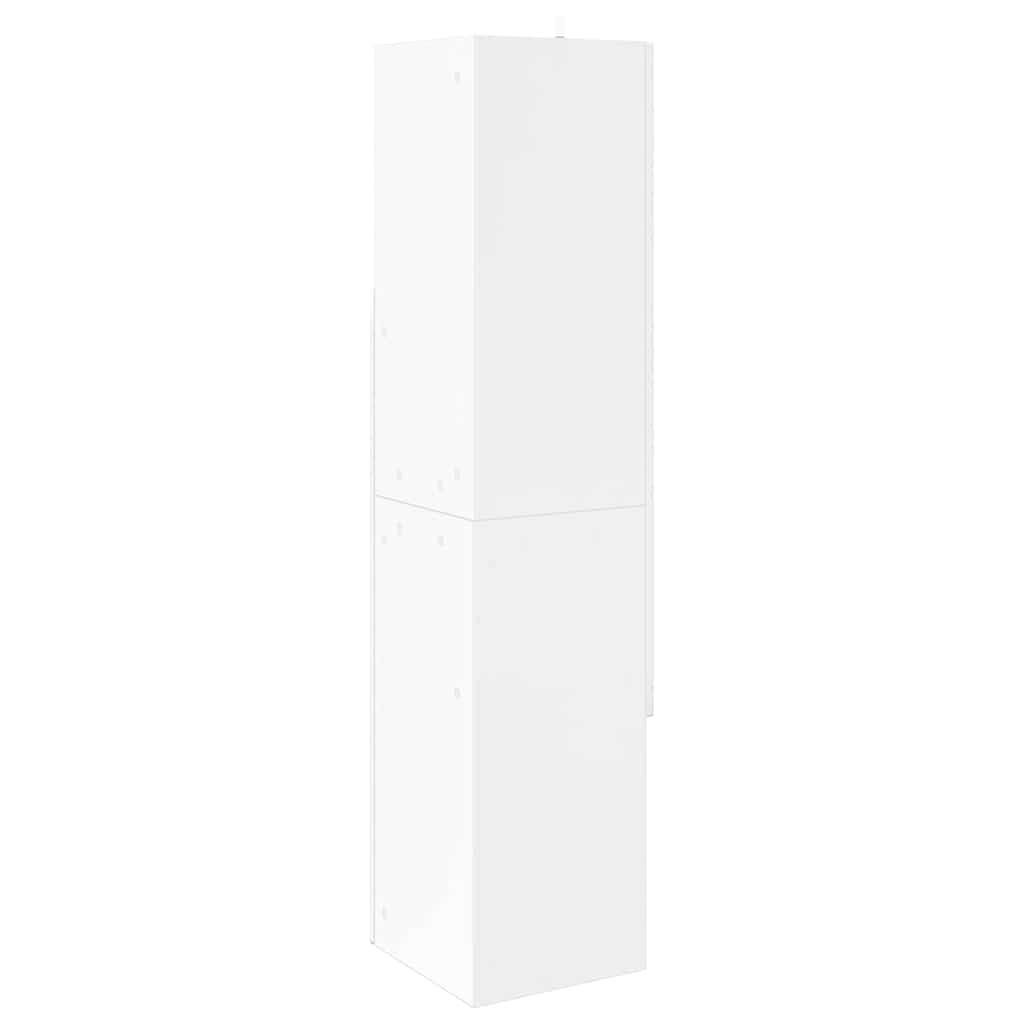 vidaXL Γωνιακό Ντουλάπι Υψηλής γυαλάδας λευκό 32x32x140εκ