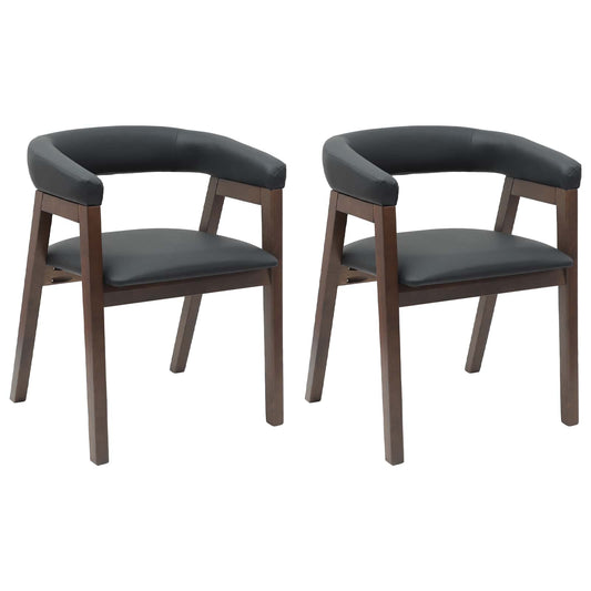 vidaXL Καρέκλες φαγητού 2 pcs Ανοιχτό καφέ 54 x 57 x 73 εκ