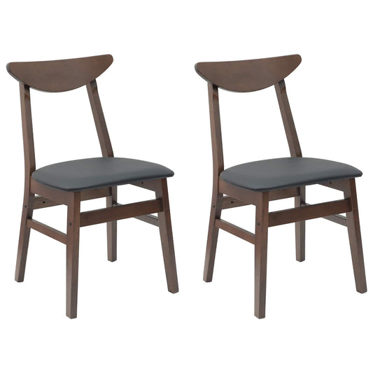 vidaXL Καρέκλες φαγητού 2 pcs Ανοιχτό καφέ 42 x 47.5 x 81 εκ