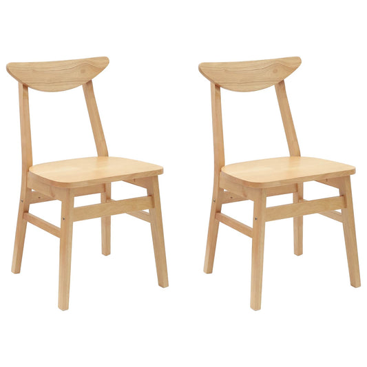 vidaXL Καρέκλες φαγητού 2 pcs Φυσικό 42 x 47.5 x 81 εκ