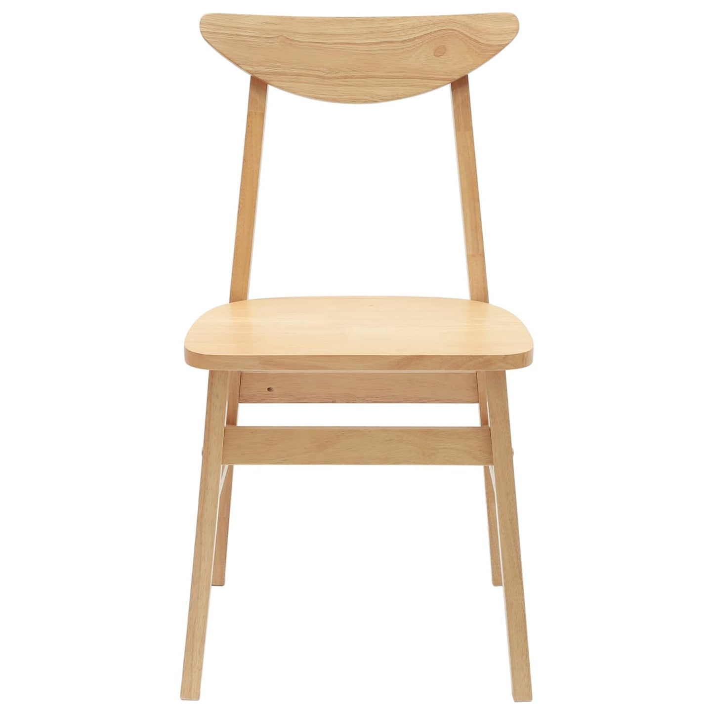 vidaXL Καρέκλες φαγητού 2 pcs Φυσικό 42 x 47.5 x 81 εκ