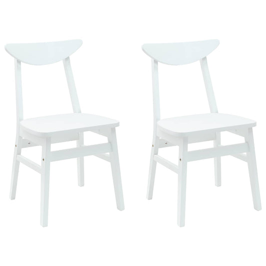 vidaXL Καρέκλες φαγητού 2 pcs Λευκό 42 x 47.5 x 81 εκ