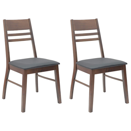 vidaXL Καρέκλες φαγητού 2 pcs Ανοιχτό καφέ 43 x 54 x 89 εκ.