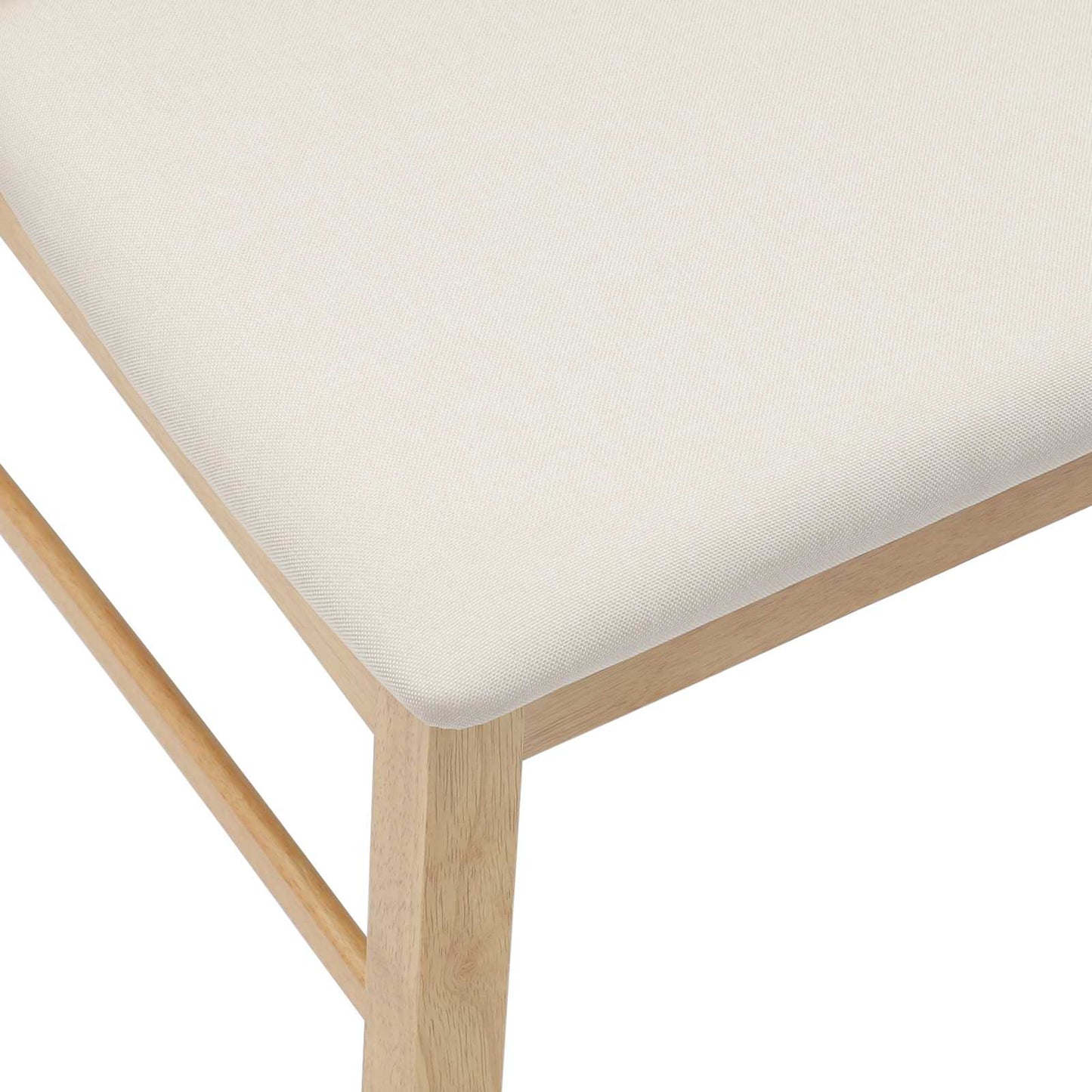 vidaXL Καρέκλες φαγητού 2 pcs Φυσικό 43 x 54 x 89 εκ.