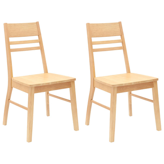 vidaXL Καρέκλες φαγητού 2 pcs Φυσικό 43 x 54 x 89 εκ.