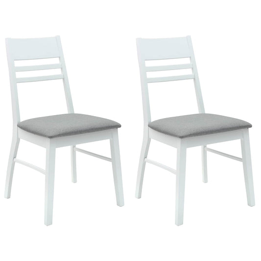vidaXL Καρέκλες φαγητού 2 pcs Λευκό 43 x 54 x 89 εκ.