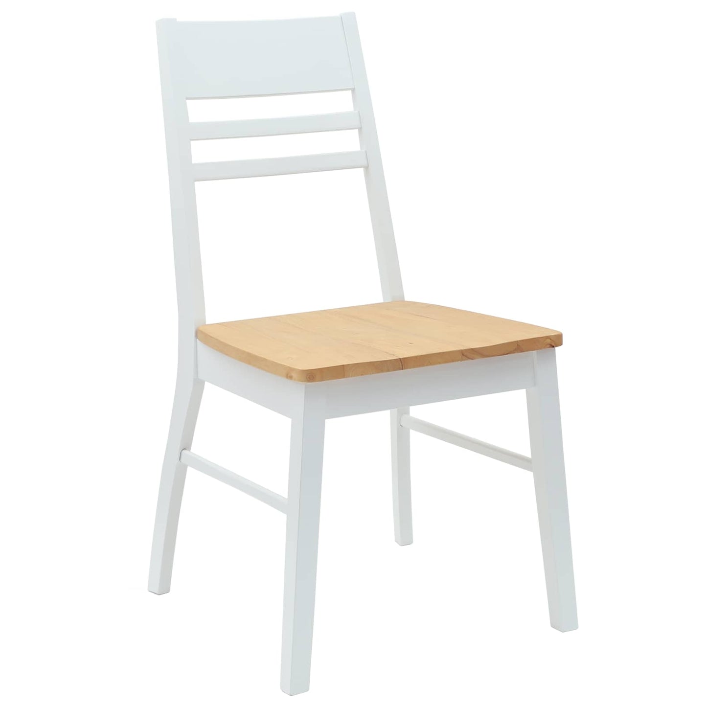 vidaXL Καρέκλες φαγητού 2 pcs Λευκό 43 x 54 x 89 εκ.