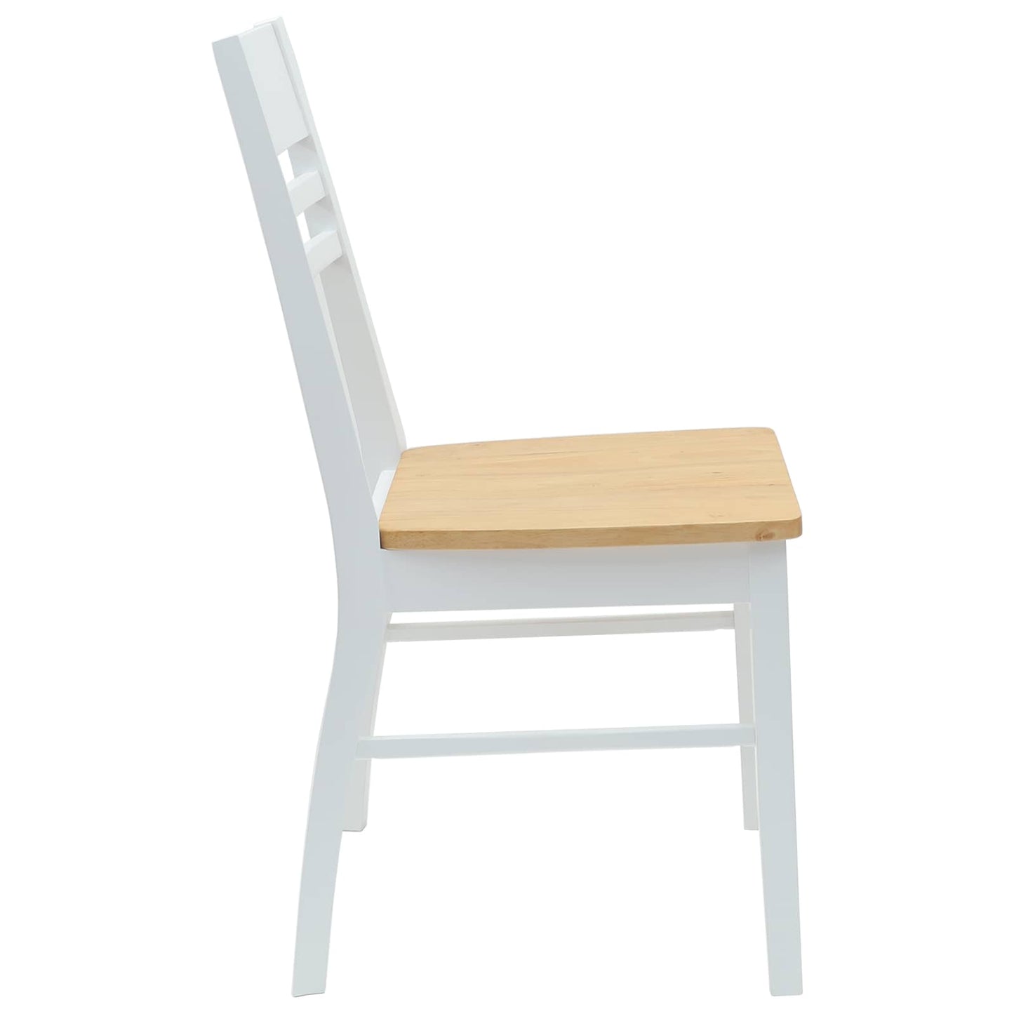 vidaXL Καρέκλες φαγητού 2 pcs Λευκό 43 x 54 x 89 εκ.