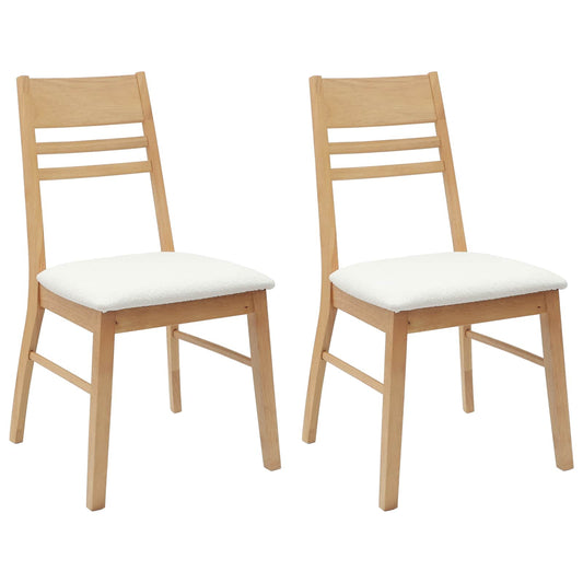 vidaXL Καρέκλες φαγητού 2 pcs Φυσικό 43 x 54 x 89 εκ.