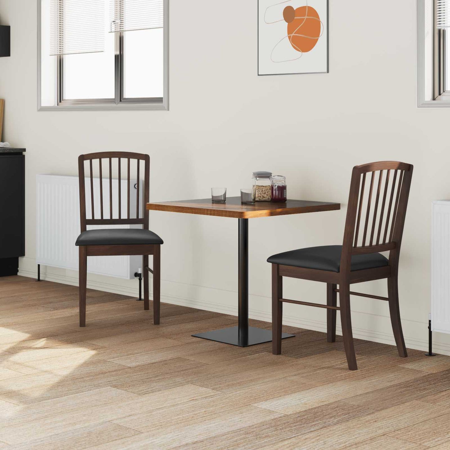 vidaXL Καρέκλες φαγητού 2 pcs Ανοιχτό καφέ 50 x 52,5 x 91 εκ