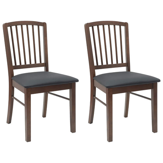 vidaXL Καρέκλες φαγητού 2 pcs Ανοιχτό καφέ 50 x 52,5 x 91 εκ