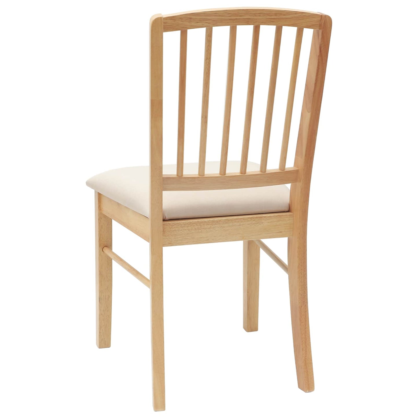 vidaXL Καρέκλες φαγητού 2 pcs Φυσικό 50 x 52,5 x 91 εκ