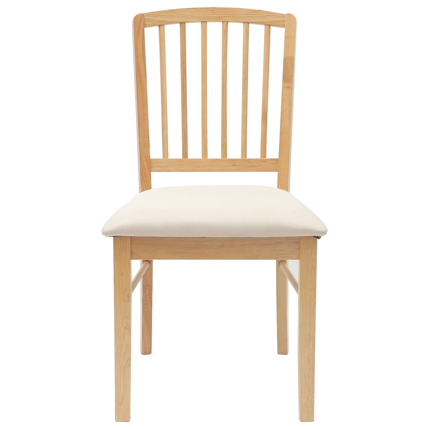 vidaXL Καρέκλες φαγητού 2 pcs Φυσικό 50 x 52,5 x 91 εκ