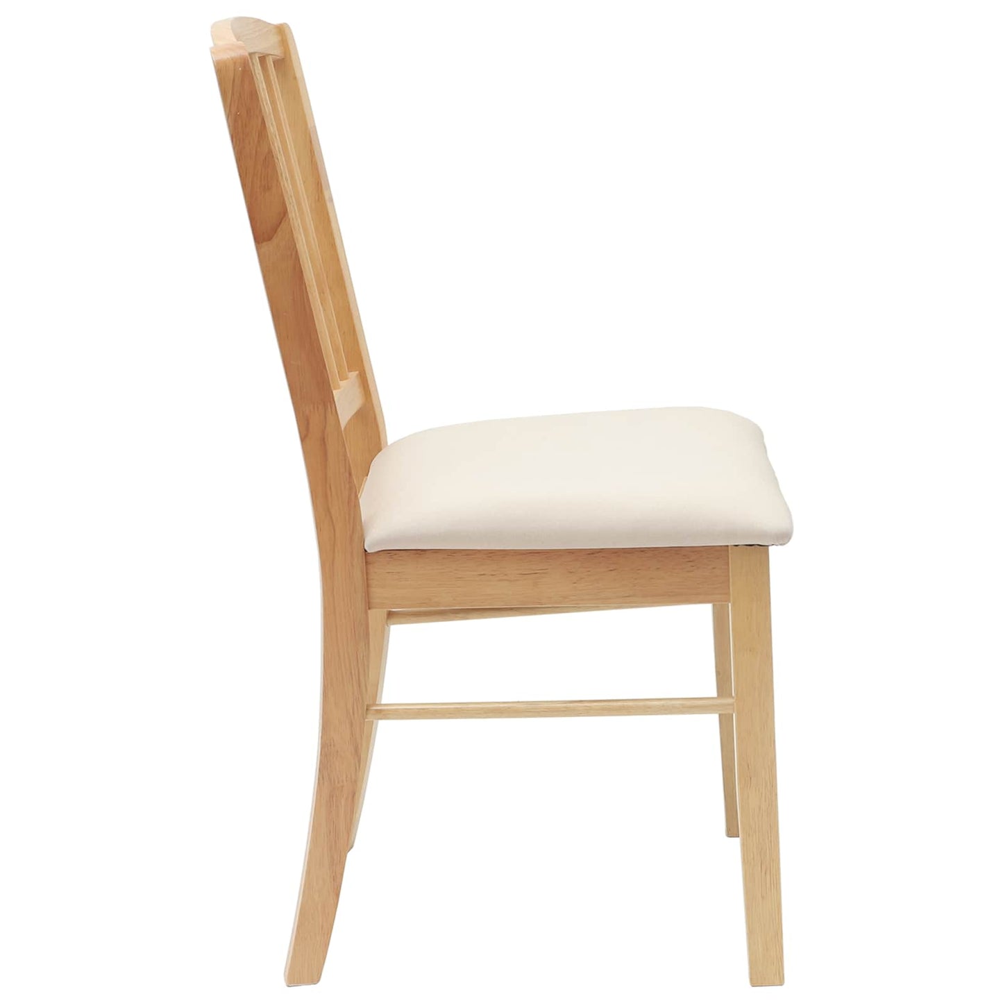 vidaXL Καρέκλες φαγητού 2 pcs Φυσικό 50 x 52,5 x 91 εκ