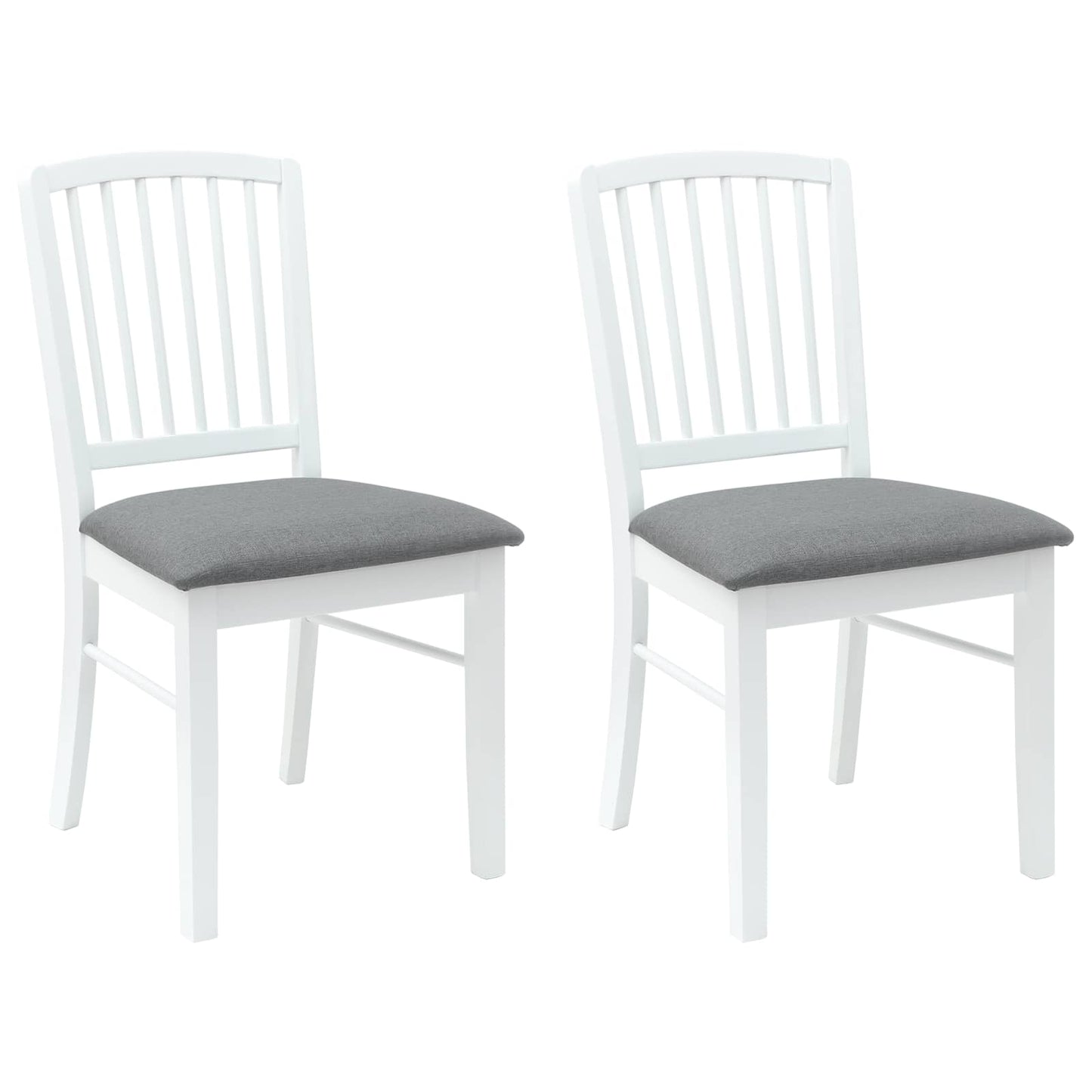 vidaXL Καρέκλες φαγητού 2 pcs Λευκό 50 x 52,5 x 91 εκ